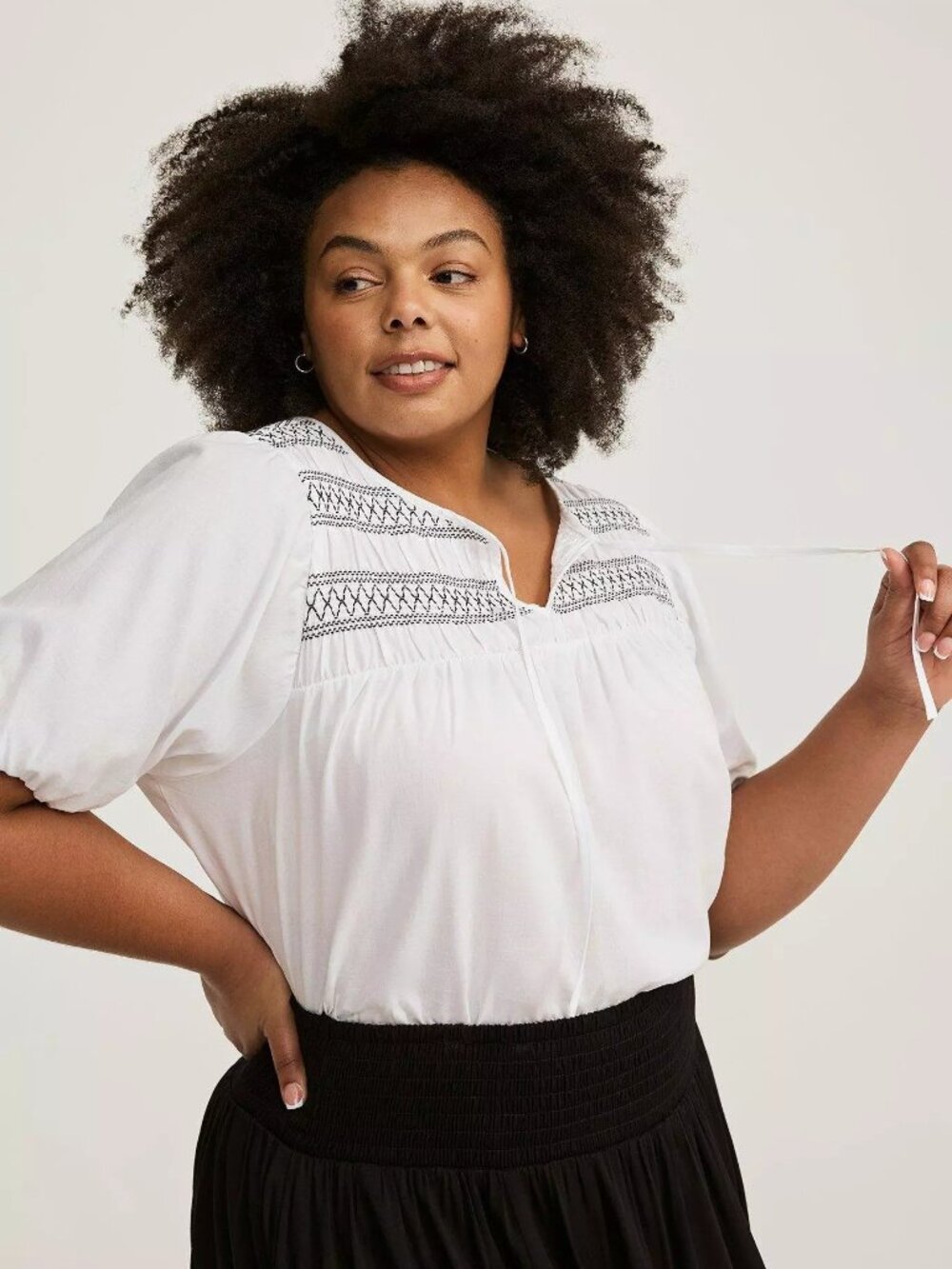 Torrid Womens Puff Sleeve Top - Size 2, 2X (18-20)